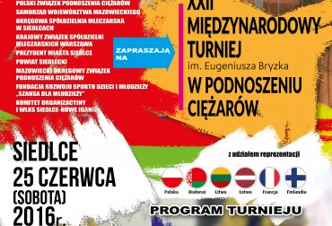 SIEDLECKIE, MLECZNE DŹWIGANIE. 22. TURNIEJ IM. E. BRYZKA.