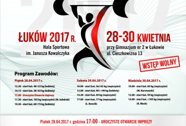 LISTY STARTOWE - MP U20 W ŁUKOWIE (STAN NA 19.04.2017).