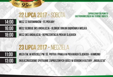 SPORT, WYCHOWANIE, SIŁA TRADYCJI, PATRIOTYZM. GKS ANDALUZJA MA 95 LAT!