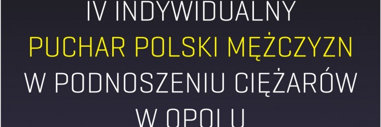 Za tydzień w Opolu turniej Indywidualnego Pucharu Polski Mężczyzn 