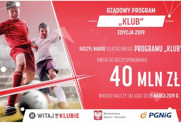 Ruszył nabór wniosków do Programu MSiT KLUB 2019!