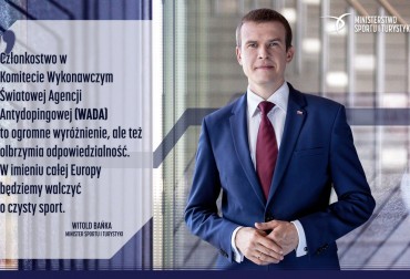 MINISTER WITOLD BAŃKA KANDYDATEM EUROPY NA SZEFA WADA!