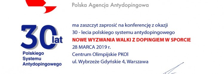 30 lat systemu antydopingowego w Polsce. 