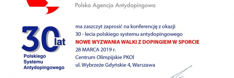 30 lat systemu antydopingowego w Polsce.