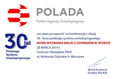 30 lat systemu antydopingowego w Polsce. 