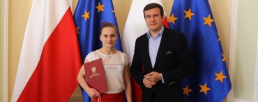 Mistrzyni Europy i delegacja PZPC z wizytą u ministra Witolda Bańki
