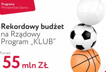 Rekordowy budżet na Rządowy Program „KLUB”!