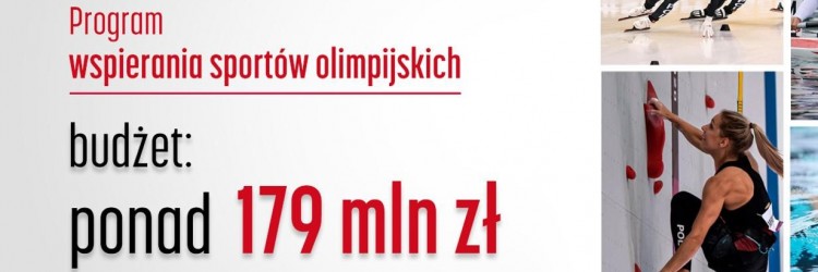 Rekordowy budżet w programie olimpijskim.