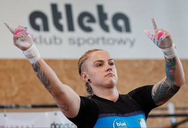 W. ZIELIŃSKA-STUBIŃSKA NR.1 WŚRÓD KOBIET! W GDAŃSKU CZAS NA MĘSKIE DŹWIGANIE.