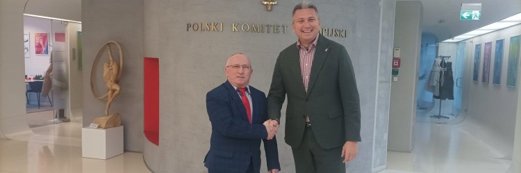 SPOTKANIE PREZESA PZPC ZDZISŁAWA ŻOŁOPY Z SZEFEM PKOL RADOSŁAWEM PIESIEWICZEM