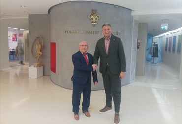 SPOTKANIE PREZESA PZPC ZDZISŁAWA ŻOŁOPY Z SZEFEM PKOL RADOSŁAWEM PIESIEWICZEM