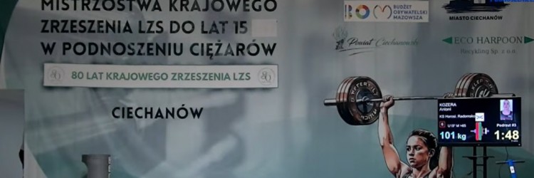 MISTRZOSTWA KRAJOWEGO ZRZESZENIA LZS U15 W CIECHANOWIE. 
