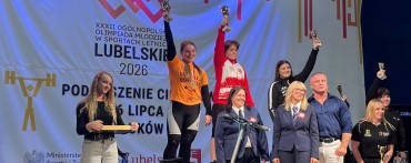 A. WACHNA NAJLEPSZĄ ZAWODNICZKĄ XXXII OOM W ŁUKOWIE.